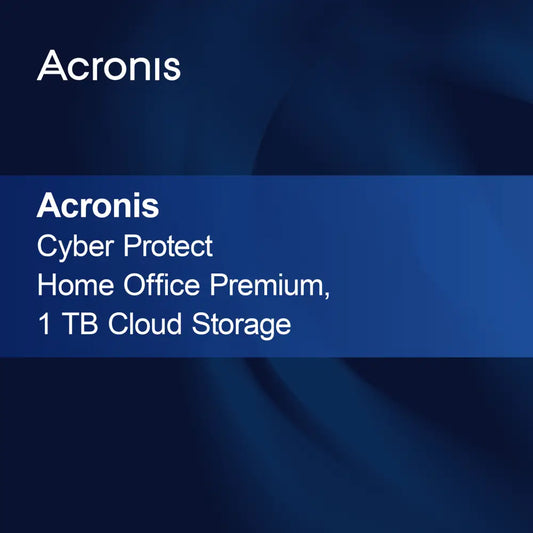 Acronis Cyber Protect Home Office Premium, 1 TB Cloud Storage
