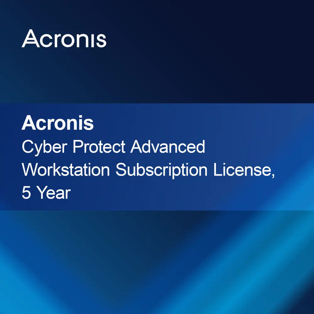 Acronis Cyber Protect Advanced Workstation Subscription License, 5 Year